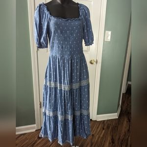 Old Navy Blue Midi Dress